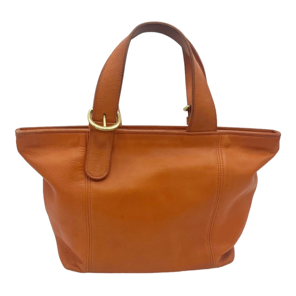 Coach Waverly Vintage Orange Unlined Leather Bag Purse satchel - Picture 2 of 5